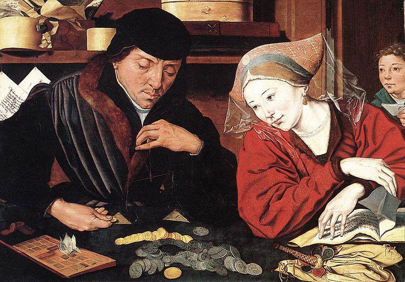 Marinus van Reymerswaele The Banker and His Wife Germany oil painting art